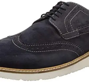 Carlton London Men's Grey Formal Shoes Charcoal Leather 7 UK (41 EU) (8 US) (CLM-1666)
