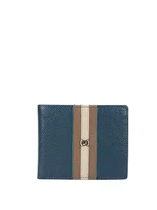 Da Milano Genuine Leather Blue Mens Wallet (MW-10301)