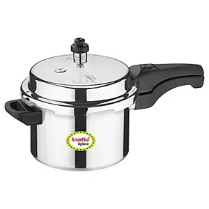 ANANTHA Induce Induction Base Outer Lid Aluminium Pressure Cooker, 3 Litres