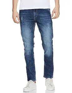 The Indian Garage Co Men Slim Fit Solid Mid-Rise Stretchable Jeans