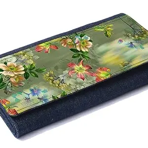 VASKA Women's Floral Canvas Wallet (012)