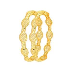 VIVASTRI''S Premium & Traditional 1Gram Gold Plated Bangle for Women and Girl-VIVA1025BG-2.6