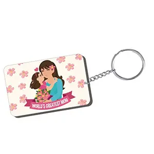 Family Shoping Mothers Day Gifts Worlds Greatest Mom Keychain Keyring for Car Home Office Keys