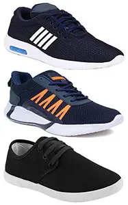 TYING Multicolor (9071-9312-349) Men's Casual Sports Running Shoes 7 UK (Set of 3 Pair)