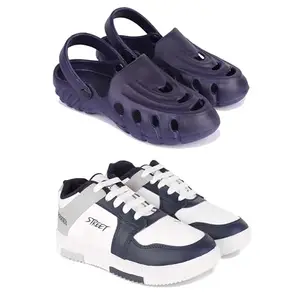 DRACKFOOT Men's Stylish Casual Shoes | Comfortable & Trendy Daily WearPremium Casual Shoes for MenGRT-SPO-(2-Combo)-3136-1075-9 Multicolor