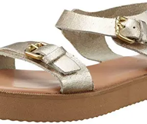 Tao Paris Women's Gold Fashion Sandals - 9 UK/India (41 EU)(2235265)