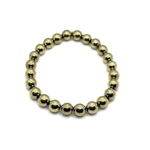 RARE-GEMS Pyrite Bracelet Original Certified Money Magnet Bracelet Natural Gemstone Chakra Bracelet Reiki Healing Jewelry for Gift Purpose Meditation And Astrology