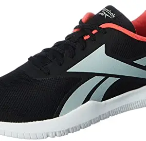 REEBOK Men Synthetic/Textile Energy Burst M Running Shoes Black/LGH Solid Grey/SEMI Orange FLA UK-11