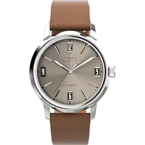 TIMEX Marlin Automatic Wind Watch for Men with Round Dial & Water Resistant Man's Wrist Watches