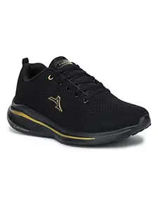 ABROS Men Filippo-N ASSG0134N Mesh Sport Shoes_Black/Gold_7UK