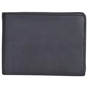 Leatherman Fashion LMN Genuine Leather Black Unisex Wallet 5 Card Slots
