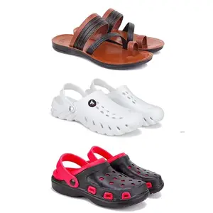 DRACKFOOT Men's Sandals | Lightweight Wear| Stylish & Easy to Wear For Men's GRT-SAN-(3-COMBO)-3151-3145-3017-6