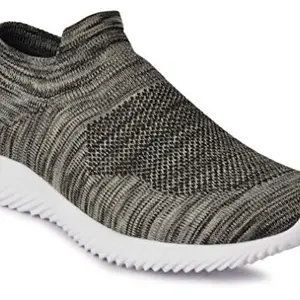 AADI Men's Grey Mesh Running Sport Shoes