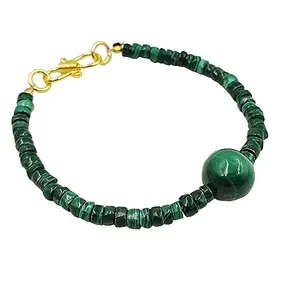 Exclusive Natural Malachite Genuine Gemstone Bracelet For Women Handmade Amazing Designer Jewelry Beautiful Stylish Bracelet