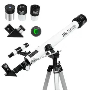 SSEA TELESCOPE Multiple Magnification Options,36x, 56x, 175x Power with 3 Multi Power Eye psc Model 60700 Zoom Refractor Telescope