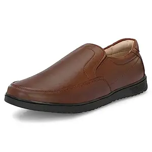Blue Leather Men's 3930 Brown Formal Shoes_7 UK (3930-2)