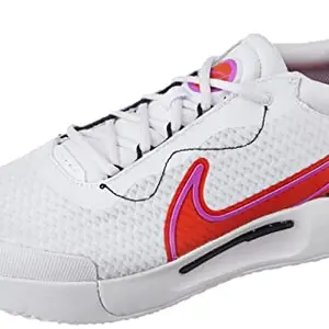 Nike Mens M Zoom Court PRO HC White/Picante RED-Black-Fuchsia Dream Running Shoe - 7 UK (DV3278-100)
