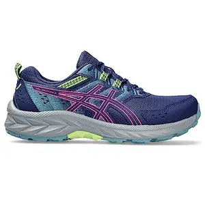 ASICS Womens Gel-Venture 9 Deep Ocean/Hot Pink Running Shoe - 10 UK (1012B313.402)