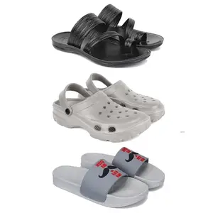 DRACKFOOT Men's Sandals | Lightweight Wear| Stylish & Easy to Wear For Men's GR-SAN-(3-COMBO)-3152-3124-1590-8