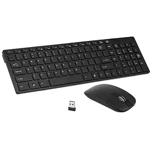 Belity K-06 2.4G Wireless Keyboard and Mouse Combo Computer Keyboard with Mouse Plug and Play for Laptop Black Belity