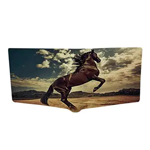 CRAFTSEVER Canvas Wallet for Men and Boys 6 Card Holder Wallet,bi fold Canvas Printed Genuine Wallet and Purse Card Holders for Men (Black)