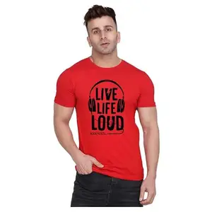 Men's Round Neck T-Shirt | Comfortable & Stylish Men's T-Shirt Idea for Gym, Sports, Casual Outings, or Lounge Wear - Medium Navy Blue
