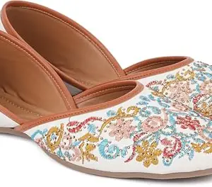 Picktoes PT-S86 Women's White Synthetic Leather Casual Flat Sandal