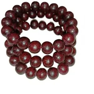 GtcGems Incomparable Rakt Chandan Bracelet Rakthachandanam Bracelet Lal Chandan Bracelet Original Small 6 Mm Beads Sandalwood Bracelet Red Bracelet रक्त चन्दन लाल चन्दन ब्रेसलेट सन्दलवुड ब्रेसलेट