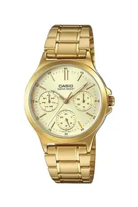 Casio Analog Gold Dial Women's Watch-LTP-V300G-9AUDF