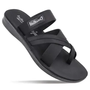 WALKAROO Men's Fashion Sandal with Cushion Insole and Lightweight for Casual Footwear - WGR56687 Black
