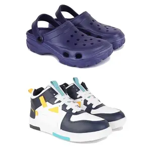 DRACKFOOT Men's Stylish Casual Shoes | Comfortable & Trendy Daily WearPremium Casual Shoes for MenGR-SPO-(2-Combo)-3121-1074-6 Multicolor