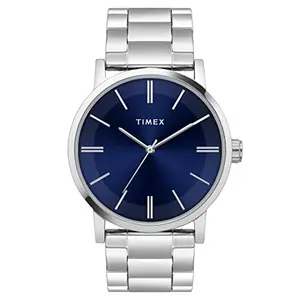 TIMEX Analog Blue Dial Men's Stainless Steel Watch-TWHG35SMU06
