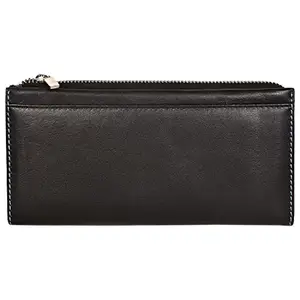 Leatherman Fashion LMN Genuine Leather Women Black Wallet TP_807 (9 cc Card Slots)