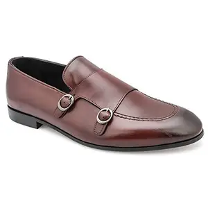 Tresmode Men Wine Formal Shoes-9.5 UK (43 EU) (186-18025-WINE-43)
