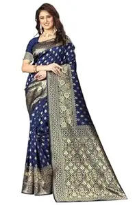 Shasmi Women's Banarasi Saree Pure Kanjivaram Silk Saree Soft new ladies 2026 Design Wear Pattu Sarees Latest Cotton Party Sari collections With Blouse Piece for Wedding sadi (PARI 73)