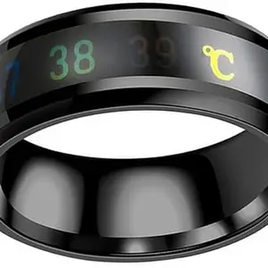 Women Smart Temperature Black Ring (IR860)