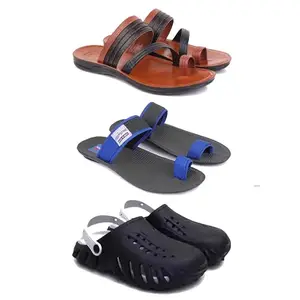 DRACKFOOT Men's Sandals | Lightweight Wear| Stylish & Easy to Wear For Men's GRT-SAN-(3-COMBO)-3151-3134-3149-7