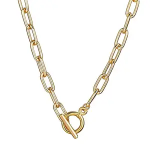Shining Diva Fashion Stylish Multilayer Chain Pendant Necklace for Women and Girls (12479np), gold