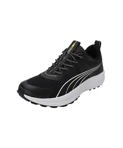 Puma Unisex-Adult Redeem Pro Trail Black-Yellow Blaze Running Shoe - 11 UK (37877001)