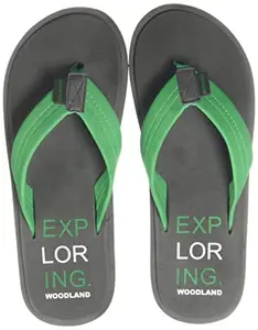 Woodland mens FF 4179021 Grey/Green Flip-Flop - 6 UK (40 EU)(FF 4179021)