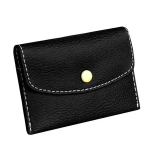 GREEN DRAGONFLY PU Leaher Pocket Sized Credit Debit ATM Card Holder Wallet & Money Pocket for Men & Women(NMB/202306536-Black)