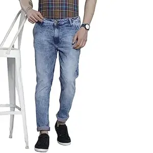 The Indian Garage Co Men Slim Fit Solid Mid-Rise Stretchable Jeans