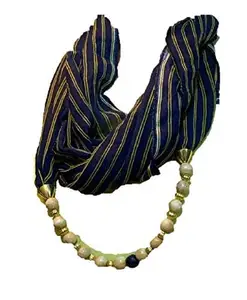 Ramasya Women Georgette Infinity Jewellery Scarfs RSA_SF_25_Multicolor_1.2mtrs