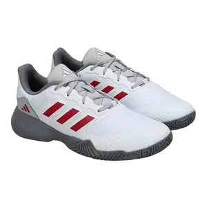 adidas Unisex's Drop Shot Tennis Shoes, White, UK-7
