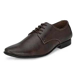 Centrino mens Derby Formal Shoe (Brown_10 UK_8660-2)