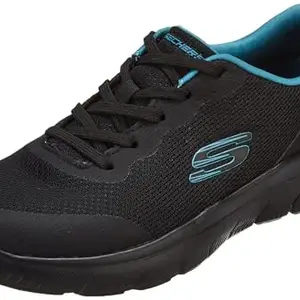 Skechers-Men's Casual Shoes-SUMMITS-894297ID-BKTL-12 Black/Teal