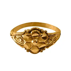 SH Fashions Panchaloha (Impon) Flower Design Bronze Ring