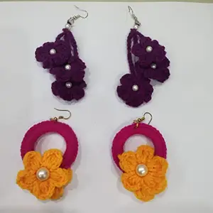 Fairy Craft n'creation Handmade Earrings (2pair Combo Set)