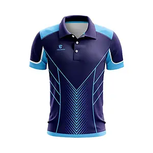 TRIUMPH Cricket Jesery for Men Cricket Tournament Shirt | New Pattern Polo Neck Cricket Supporter T-Shirt for Boy Cricket Team Sports Club Jersey Clothes Size M