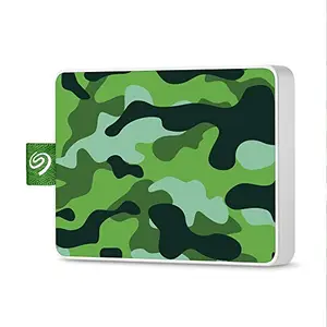 (Refurbished) Seagate One Touch SSD 500GB External Solid State Drive Portable – Camo Green, USB 3.0 for PC Laptop and Mac, 6 Month Mylio Create and Dropbox Plan (STJE500407)